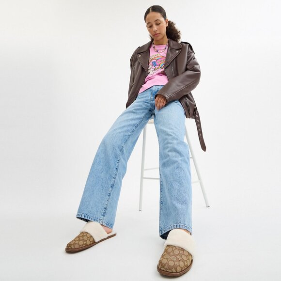 Zena Slipper In Signature Jacquard - Picture 2 of 3